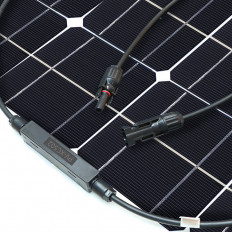 Солнечная панель монокристаллическакя гибкая EP-25-12 25Вт (12В) E-Power Общая площадь: 0,15 м2; Размеры: 560*277*3мм; Вес: 0,6 кг